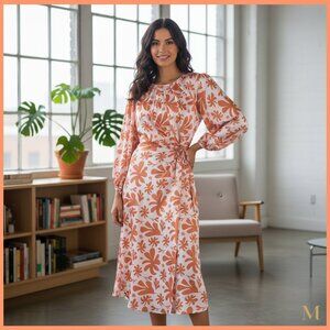 Melloday Keyhole Side Satin Dress NWT Multicolor XS